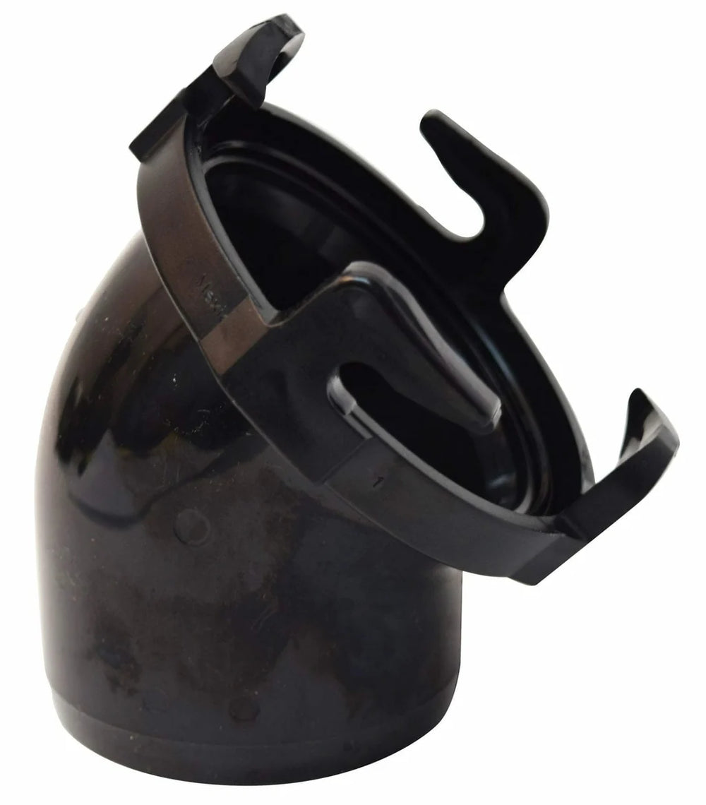 HOSE ADAPTER 45 DEGREES BLACK BULK