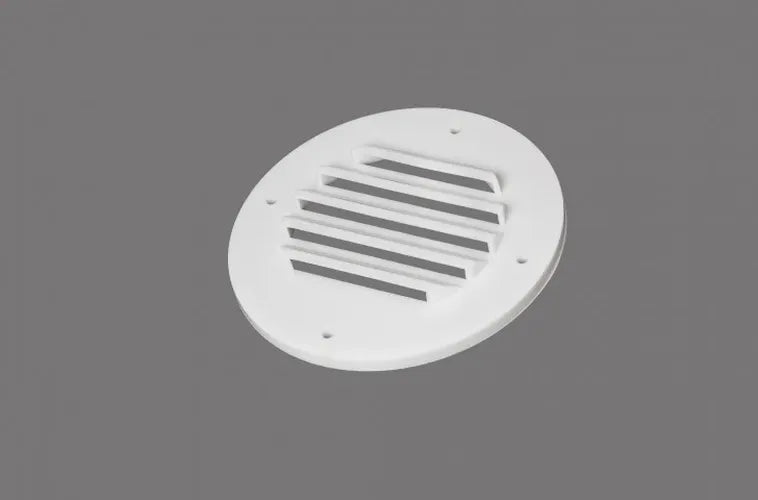 WHITE EXTERIOR VENT FOR BATTERY BOX