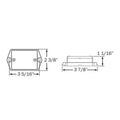 MARKER LIGHT EAR MT AMBER 3PK