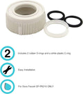 SPOUT NUT AND RINGS REPLACEMENT KIT WHITE