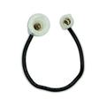 HOLDER - GLASS INLINE BLACK 14AWG 2