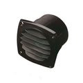 ABS HOSE VENT - 3" BLACK (LONG FLAN