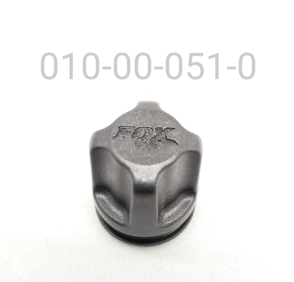 AIR VALVE PARTS: CAP VALVE FLOAT GEN II DIA. .665 X 5/16-32 UNEF-2B NYLON BLACK