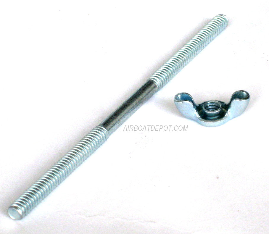 4' STEEL AIR CLEANER STUD WITH 1/4-