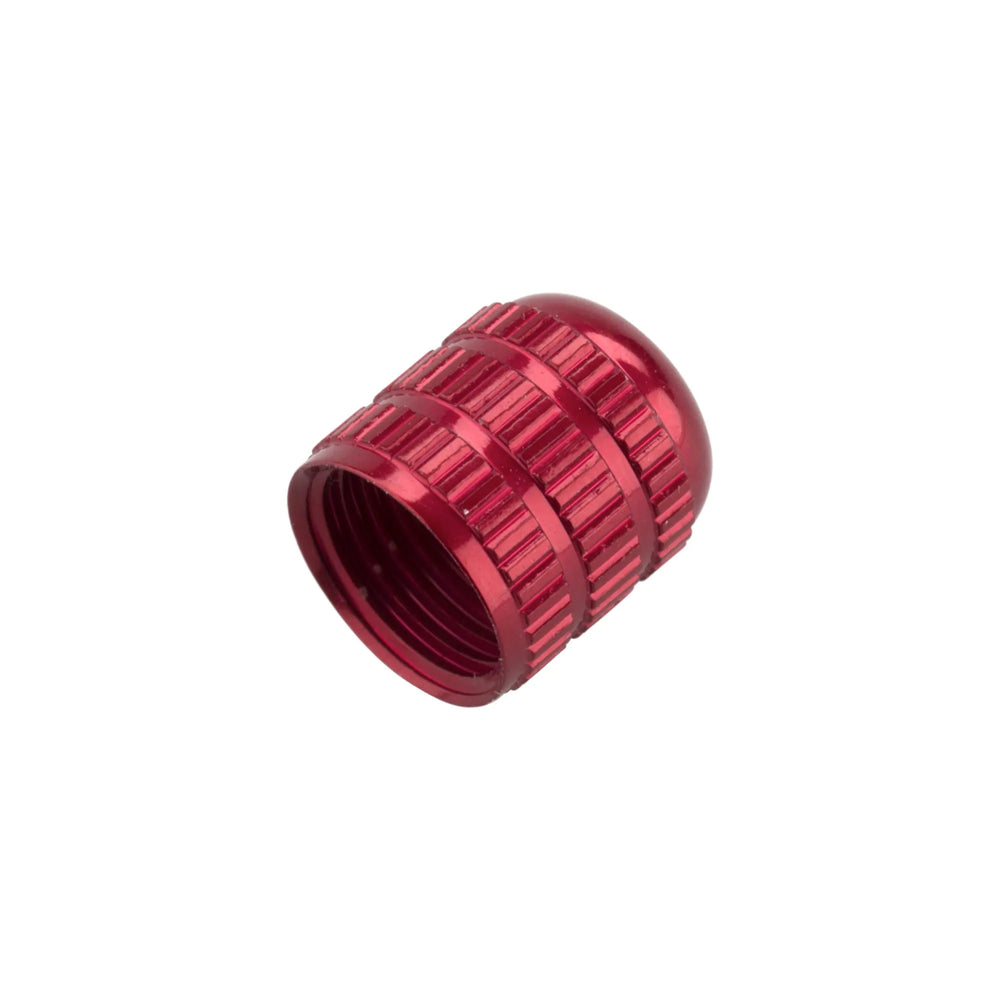 AIR VALVE PARTS: CAP AIR VALVE .305-32 RED ALUMINUM 6061-T6