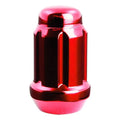SMALL DIAMETER COLOR LUG NUTS BULK 12MM X 1.25 ACORN RED