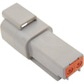 NAMZ Deutsch DT Series 2-Wire Receptacle & Wedgelock - Gray (HD 72122-94GY)