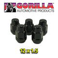 ACORN BULGE BLACK CHROME (13/16 HEX) 12MM X 1.50