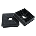 4" X 4" BUMPER CAP BLACK