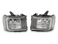 Raxiom 07-14 Chevrolet Sierra 1500/2500 HD/3500 HD LED Bar Headlight- Chrome Housing- Clear Lens