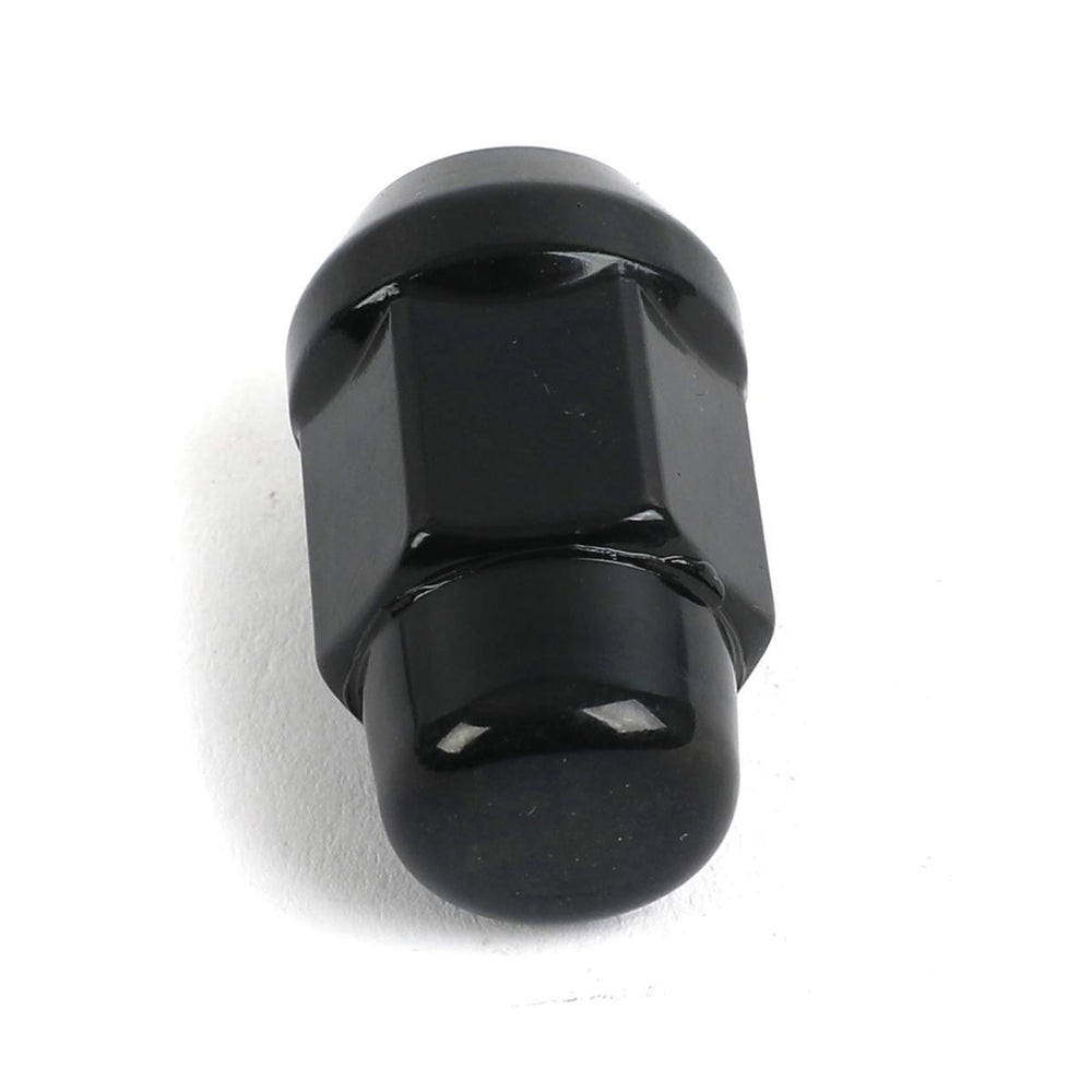 ACORN BULGE BLACK CHROME (3/4 HEX 12MM X 1.50