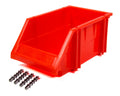 Plastic Storage Bin Red 9-1/2 x 6-1/4 x 4-1/2