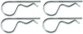 HITCH PIN: FITS 5/16IN TO 1/2IN HITCH PINS. 2IN OVERALL LENGTH 4/PKG.