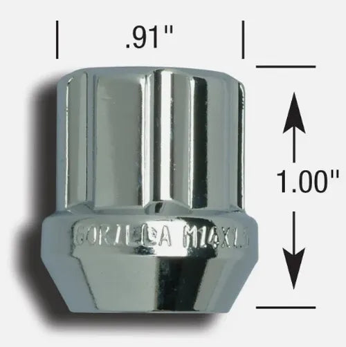 SMALL DIAMETER DUPLEX ACORN OPEN END BULK 14MM X 1.50