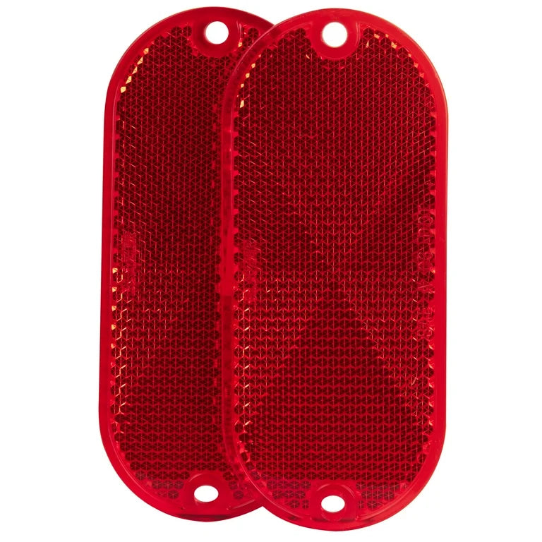 RED REFLECTORS - 2/CARD 3PK