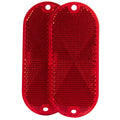 RED REFLECTORS - 2/CARD 3PK