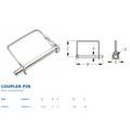GALVANIZED COUPLER LOCKING PIN - 5/
