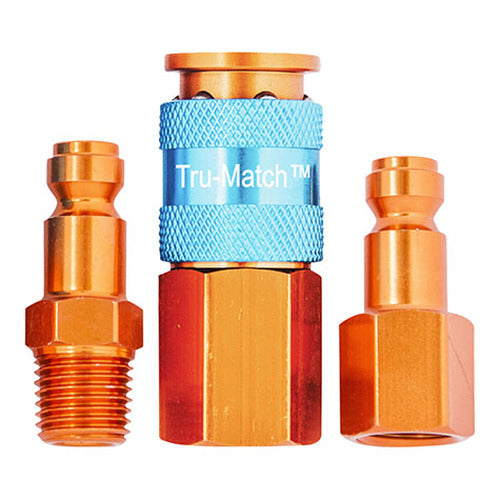 PLUG MALE 1/4 TF ORANGE B