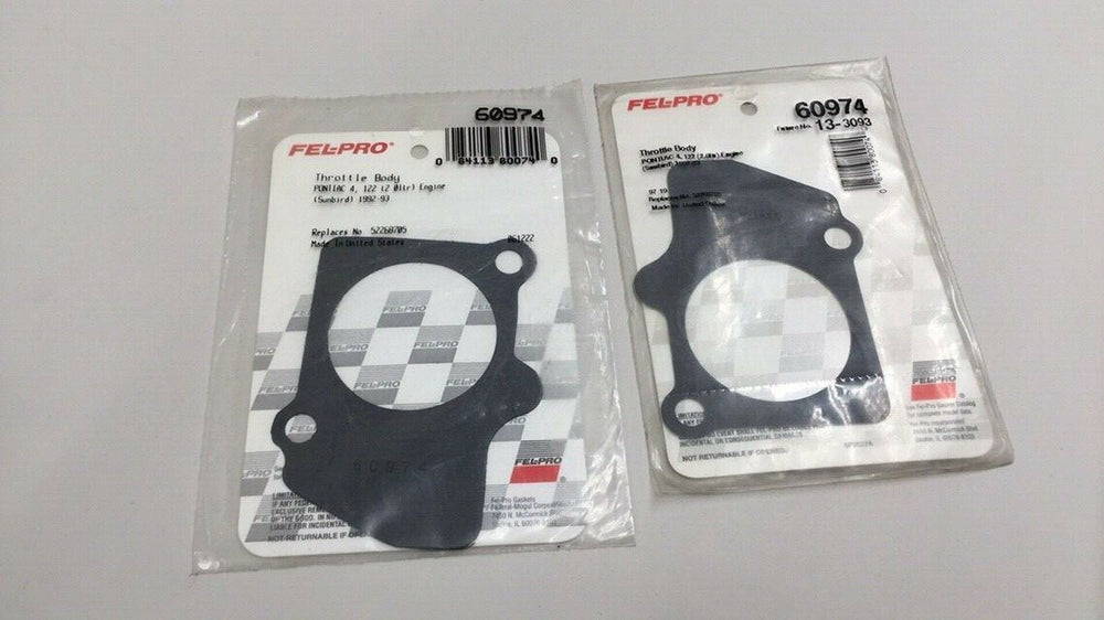 Fel-Pro Pontiac Sunbird 60974 Fuel Injection Throttle Body Mounting Gasket