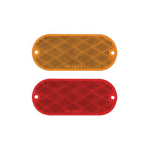 OBLONG REFLECTOR AMBER