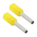 YELLOW 18 GA FERRULES - PACKAGE OF 100