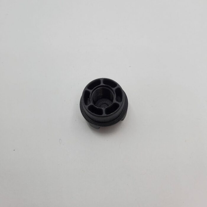 AIR VALVE PARTS: CAP VALVE EVOL 0.680 X 5/16-32 UNEF-2B NYLON BLACK
