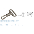 STAINLESS SPRING SNAP 1