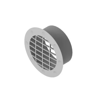 DUCT VENT 65MM FIXED GREY