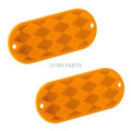 REFLECTOR OBLONG AMBER WITH MOUNTIN