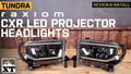 Raxiom 07-13 Toyota Tundra CXR Series LED Projector Headlights- Black Housing- Clear Lens