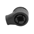 BLACK PLASTIC END FITTING WITH SNAP
