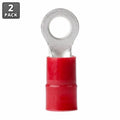 NYLON RING TERMINAL, #8 1/4", 2PC