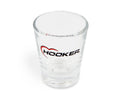 2 OZ SHOT GLASS W/ HOOKER LOGO
