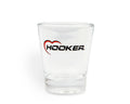 2 OZ SHOT GLASS W/ HOOKER LOGO