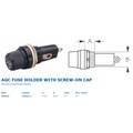 FUSE HOLDER SOLDER TERMINAL - ROUND