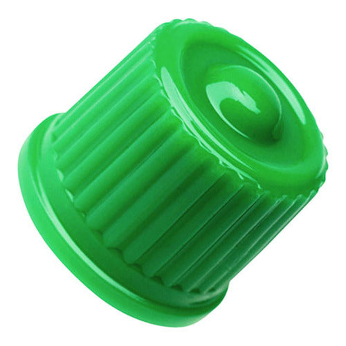 CAP VALVE PLASTIC GREEN SEALING