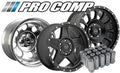 Pro Comp 6031 Flat Blk Push In Blt