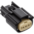NAMZ 07-23 V-Twin Molex MX-150 3-Position Female Connector (HD 72512-07BK)