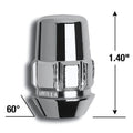 GOR LOCK ACORN 14-1.50 BLK BULK