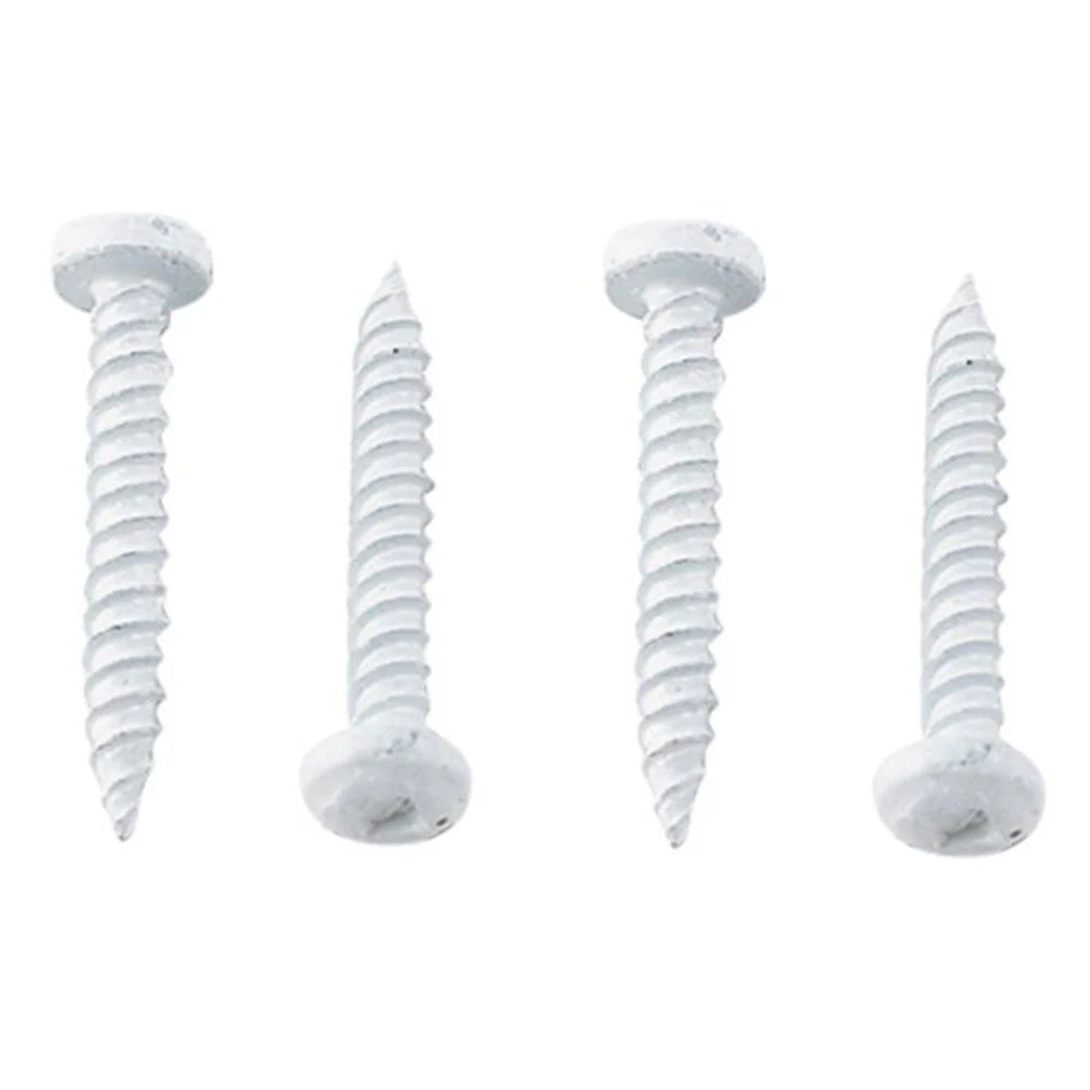 PAN HEAD SQUARE RECESS SCREW 8 X 3/4 WHITE (50/CTN)