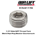 PIPE PLUG - 1/4" NPT W/ SEALANT - N