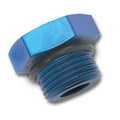 Russell Performance -4 AN Straight Thread Plug (Blue)