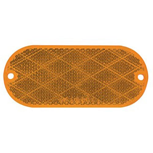 PAIR RECT REFLECTOR AMBER