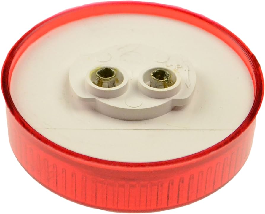 2.5IN ROUND RED PCRATED CLEARANCE AND SIDE MARKER LIGHT