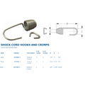 STAINLESS SHOCK CORD HOOK/CRMP