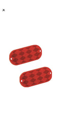 REFLECTOR OBLONG RED WITH MOUNTING