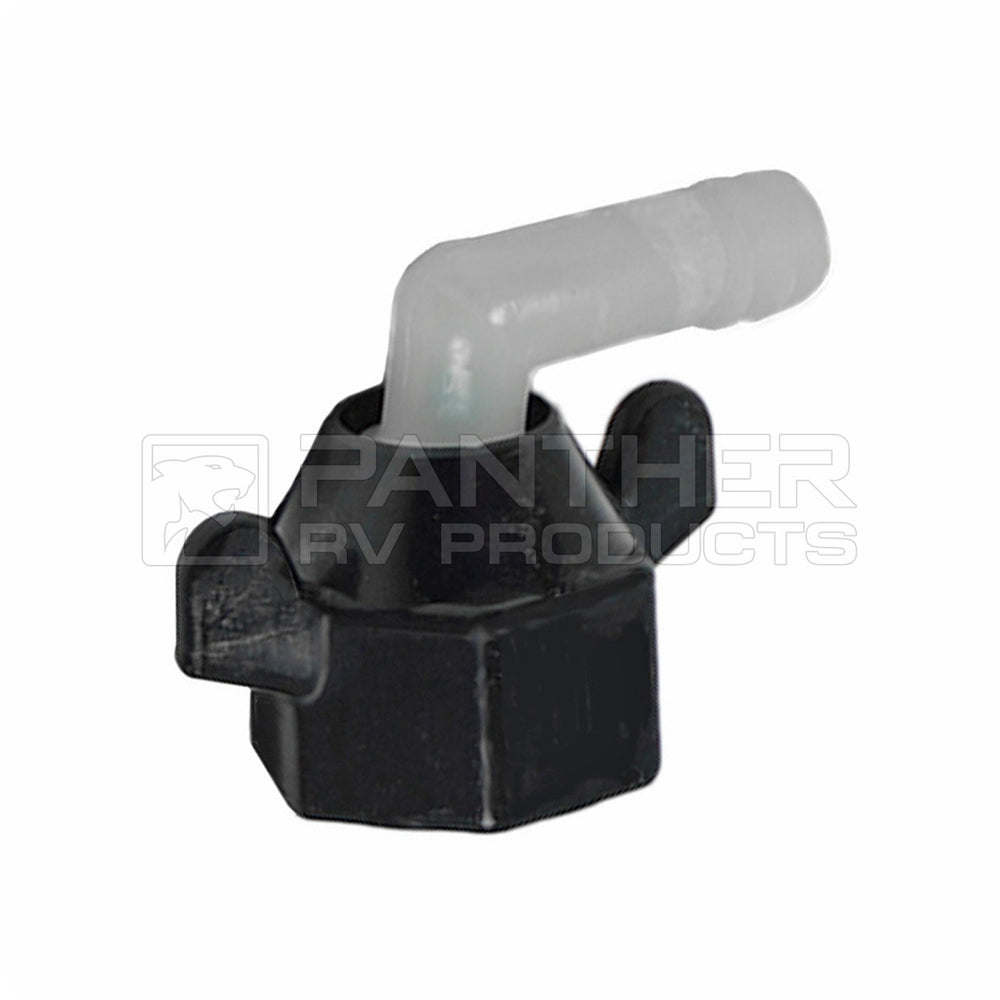 WINGNUT SWIVEL NYLON 1/2IN14 NPT (F) X 3/8IN BARB