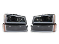 Raxiom 03-06 Chevrolet Silverado 1500 LED LightBar OE Proj Headlights/Bumper Lights- Black - Clear
