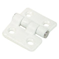 WHITE NYLON BUTT HINGE 1 1/2" X 1 3