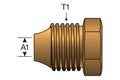BRASS THREADED SLEEVE